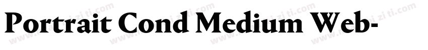 Portrait Cond Medium Web字体转换